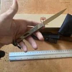 couteau de collection Turen Z86 manche titane Acier lame M390