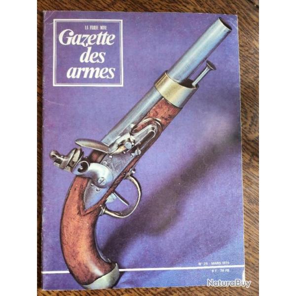 Revue Gazette des armes, n25 - Mars 1975 - Trs bon tat.