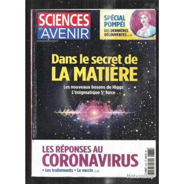 sciences et avenir 878 coronavirus , hydrogne vert, en orbite, reconnaissance faciale, audition ,