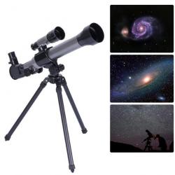 Télescope Astronomique - Longue-vue Grossissement X40 + Trépied Observation Etoile