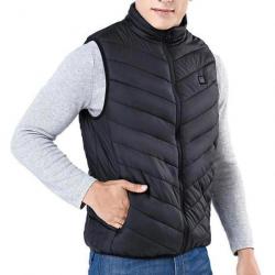 Gilet chauffant noir + power bank T3XL (Taille 7)