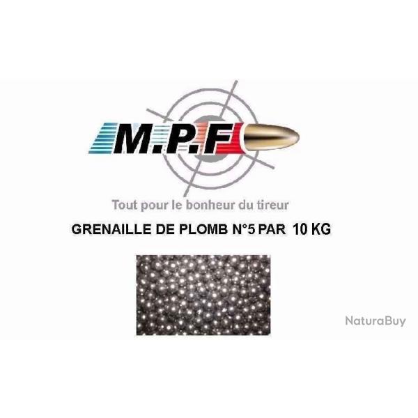 10 Kg N5 grenailles de plomb durci