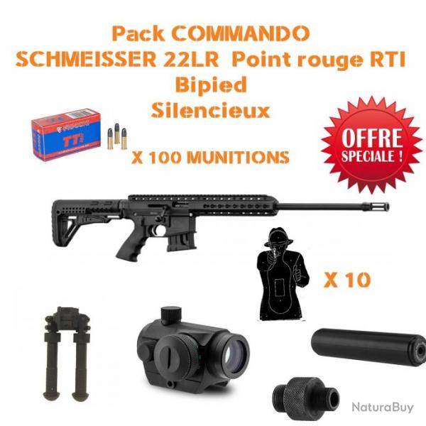 Pack COMMANDO SCHMEISSER BA-15 + POINT ROUGE 1/2X20 UNF