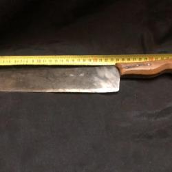 couteau ancien lame tres large