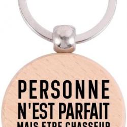 PORTE CLÉ '' PERSONNE N'EST PARFAIT '' GRAVURE RECTO - FRAIS DE PORT OFFERTS