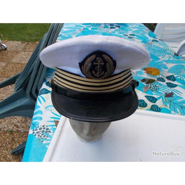 casquette de capitaine de vaisseau de la marine,bon tat