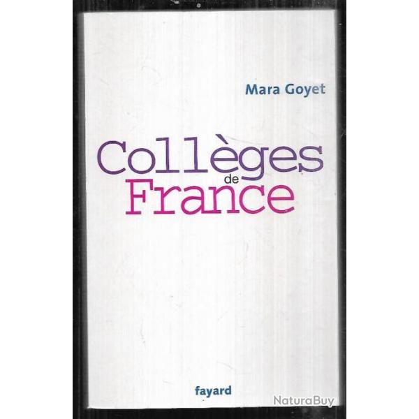 collges de france de mara goyet