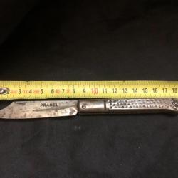 ancien couteau canif  pradel manche aluminium