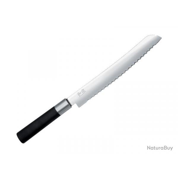 COUTEAU A PAIN KAI 23CM WASABI BLACK INOX