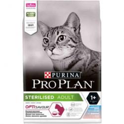 PROPLAN CAT ADULT STERILISED CABILLAUD ET TRUITE 3KGS