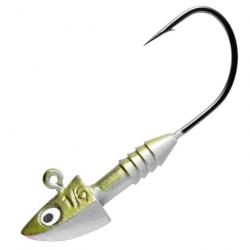 TETE PLOMBEE POWER JIG ALL ROUND PRO OLIVE PEARL 3.5gr Hamecon 1 par 6