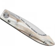 Petit couteau pliant de table corne véritable MONDIERE 74 - Couteaux  régionaux (6269752)