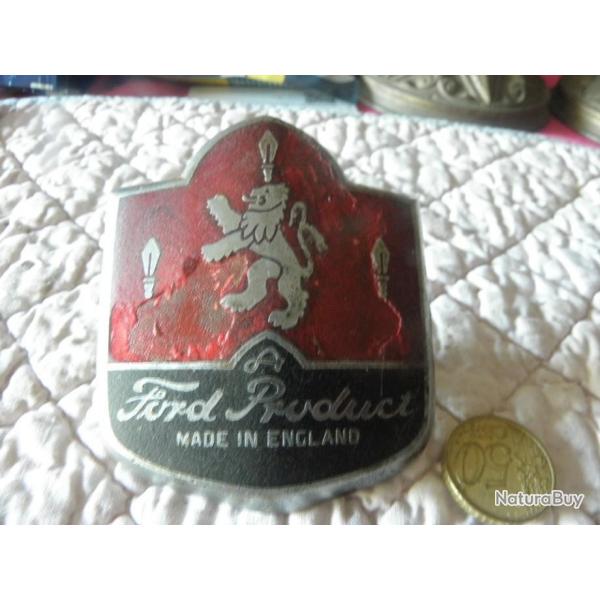 rare emblme de voiture 1950's Ford Product Zephyr Six Consul Zodiac