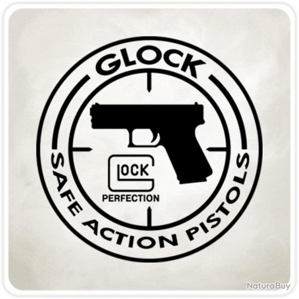 Glock - sous-verre 11,1 x 11,1 cm, plastifi  chaud