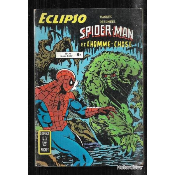 clipso comic's pocket 70 spider-man et l'homme chose  comic's , bd de presse ,