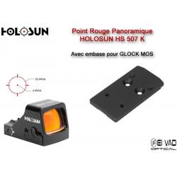Point Rouge Panoramique HOLOSUN HS507K - Pour Glock MOS