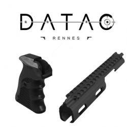 Pack Target 6/1.2" : Plaquettes ergonomiques DATAC ® + Rail Target DATAC® Nylon pour Pietta 1858.