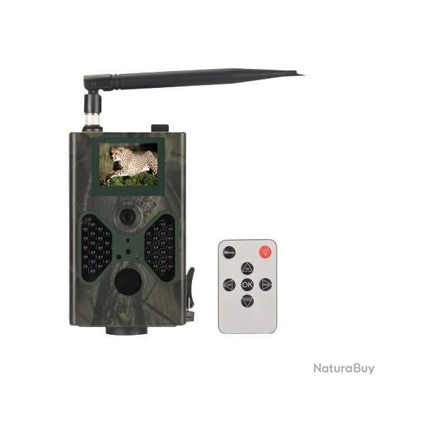 Camra de Surveillance Chasse Sans Fil avec Vision Nocturne 1080P 16Mp MMS GSM 2G tanche Camping