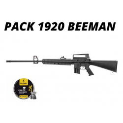 Pack Carabine à plombs Beeman 1920 Sniper 4,5 mm (B-1920) + Boîte de plombs !