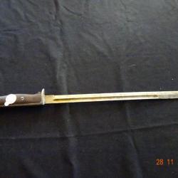 Baïonnette Norvège 1894 longue sans fourreau BE