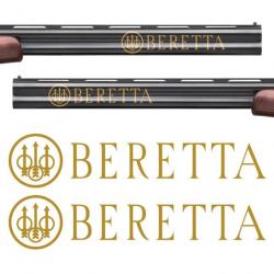 2x BERETTA autocollants. Taille 180x38mm. 8 couleurs au choix. Idéal pour fusils superposés