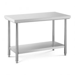 Table de travail acier inoxydable 120 x 60 cm capacité de 137 kg professionnel 14_0005103