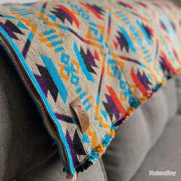 Alpaca Threadz Artisan Wool Blanket Heavy Weight - Multi Color