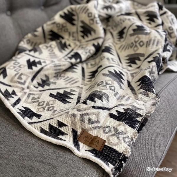 Alpaca Threadz Artisan Wool Blanket Heavy Weight - Grey