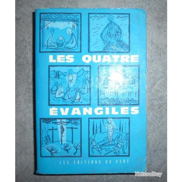 LIVRE LES QUATRE EVANGILES - EDITION DU CERF 1962 Religion Chrtien Catholique
