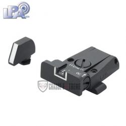 Hausse Réglable et Guidon LPA pour Glock Modele 17 à 34 (nvlle queue d'arronde)