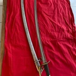 Super sabre de cavalerie Mle 1822 Manufacture d'Armes de Châtellerault  mars 1879