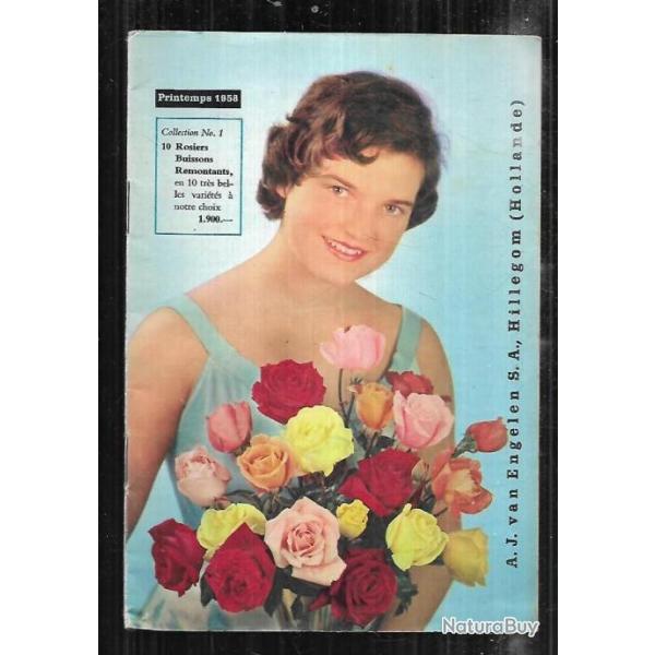 Catalogue hollandais de fleurs printemps 1958 , rare.