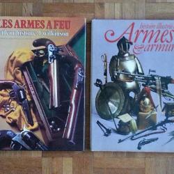 Lot de deux livres sur l'histoire des armes et armures