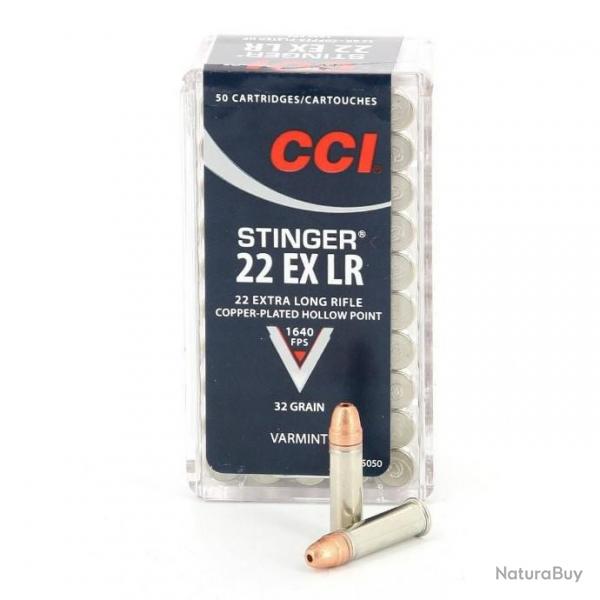 Munitions CCI 22lr Stinger HP 32GR par 1000
