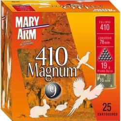 MARY ARM Cartouches de chasse 410 mag. par boite de 25 36 76 19g