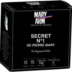 MARY ARM Cartouches de chasse Secret 1 par boite de 25 12 70 35g
