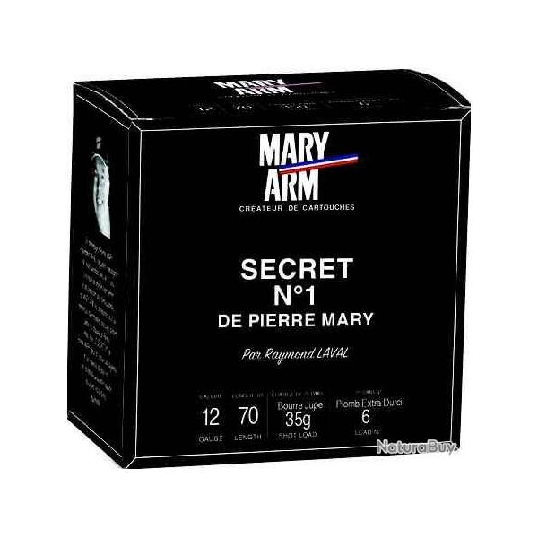 MARY ARM Cartouches de chasse Secret 1 par boite de 25 12 70 35g
