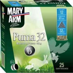 MARY ARM Cartouches de chasse Puma 32 par boite de 25 12 67 32g