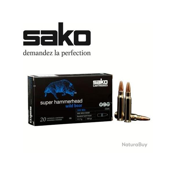 SAKO Balles de chasse Super hammerhead - par boite de 20  308 WINCHESTER   180Gr