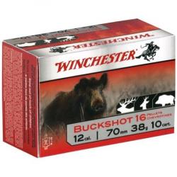 WINCHESTER Cartouches de chasse Buckshot chevrotines par boite de 10 12 70
