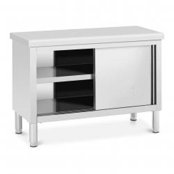 Meuble bas en acier inoxydable armoire en inox armoire de travail en inox 120 x 50 cm capacité de 3