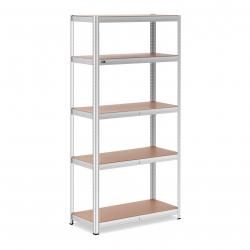 Étagère charge lourde 100 x 50 x 197 cm supporte 5 x 150 kg robuste garage atelier outils gris 14_0