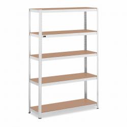 Étagère charge lourde 120 x 40 x 180 cm supporte 5 x 150 kg robuste garage atelier outils gris 14_0