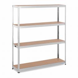 Étagère charge lourde 160 x 40 x 180 cm supporte 4 x 150 kg robuste garage atelier outils gris 14_0