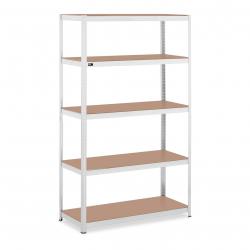 Étagère charge lourde 120 x 50 x 197 cm supporte 5 x 150 kg robuste garage atelier outils gris 14_0