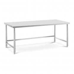 Table de travail acier inoxydable inox - 200 x 90 cm - capacité de 100 kg - professionnel 14_0005121