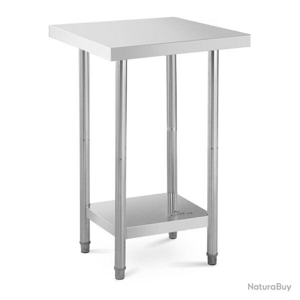 Table de travail acier inoxydable inox - 61 x 61 cm capacit de 480 kg professionnel 14_0005085