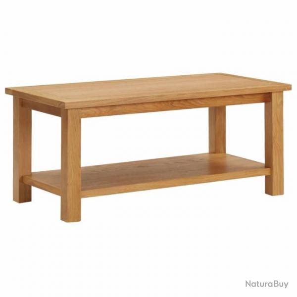 Table basse 90x45x40 cm Bois de chne massif 289194