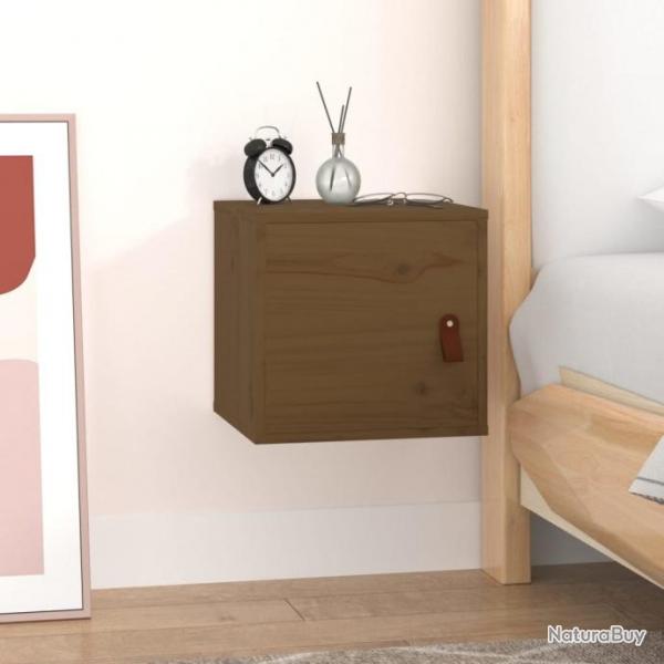 Armoire murale Marron miel 31,5x30x30 cm Bois de pin massif