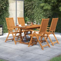 Ensemble de salle à manger de jardin 5 pcs Bois d'acacia massif